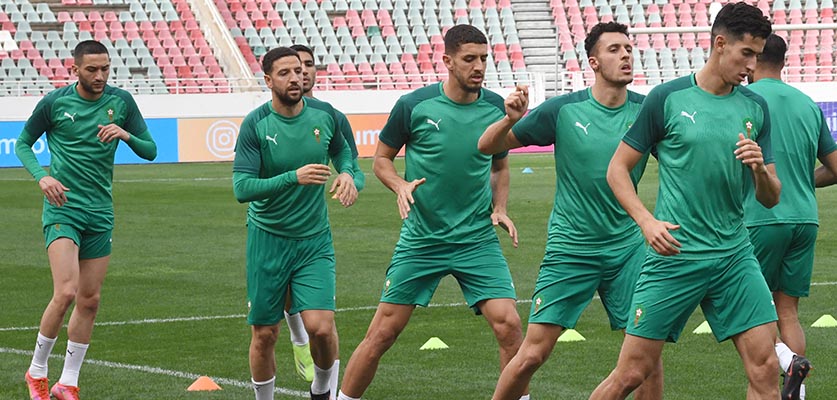 المنتخب المغربي ينهي الحصة التدريبية الأخيرة قبل مباراة بوروندي