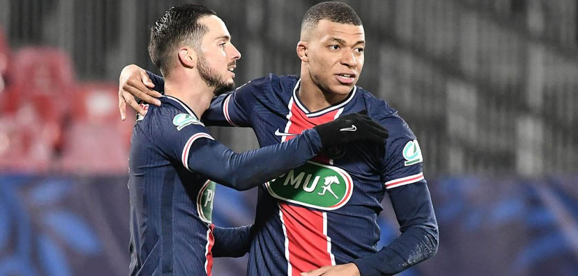 مبابي يقود PSG لثمن نهائي كأس فرنسا على حساب بريست