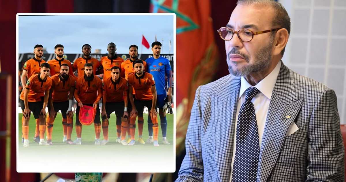 الملك محمد السادس يهنئ أعضاء نادي نهضة بركان بعد تتويجه بكأس الكونفدرالية