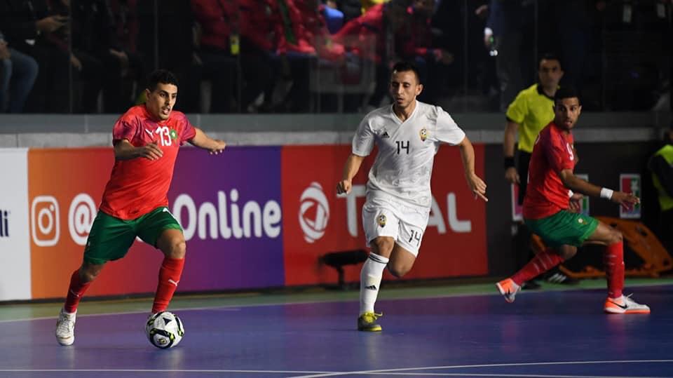 المنتخب المغربي يفوز بثلاثية في كأس أمم أفريقيا داخل على القاعة على ليبيا
