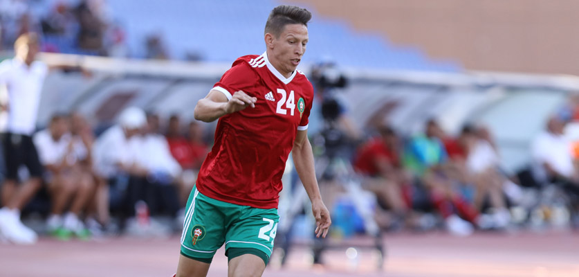 مسحة طبية جديدة للاعب المنتخب المغربي "باعدي" قبل مواجهة زامبيا