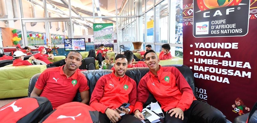 المنتخب الوطني المغربي يصل ياوندي الكاميرونية للمشاركة في كأس إفريقيا
