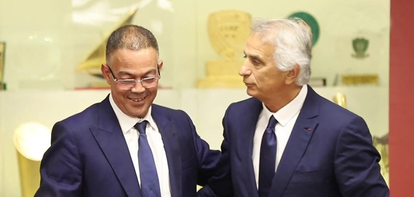 فوزي لقجع يجالس وحيد خليلوزيتش للتقييم و حسم بقائه على رأس المنتخب المغربي