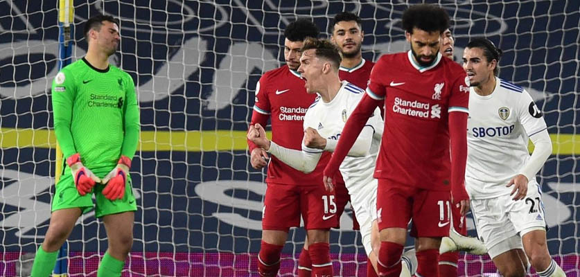 ليفربول يسقط في مصيدة التعادل أمام ليدز يونايتد