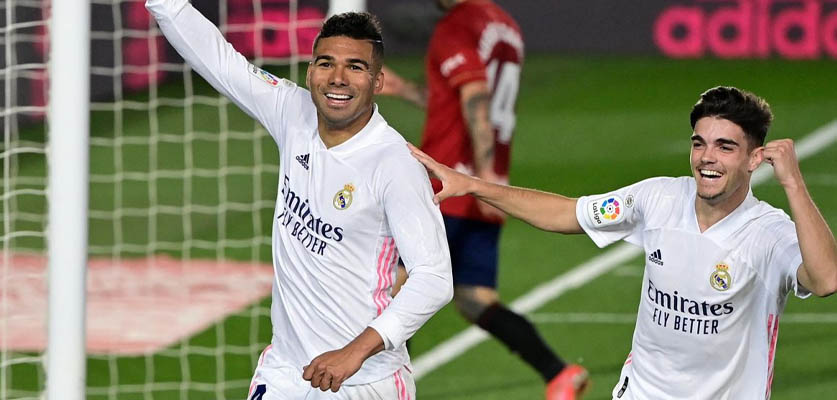 ريال مدريد يحقق الفوز على أوساسونا ويضيق الخناق على أتلتيكو مدريد