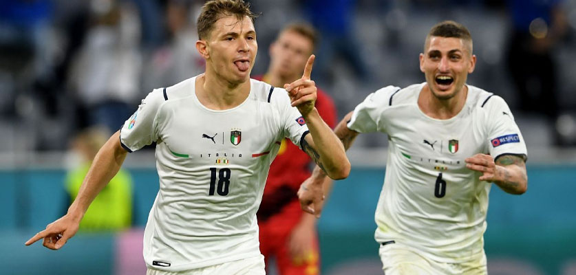 إيطاليا تزيح بلجيكا من اليورو و تعبر لنصف النهائي