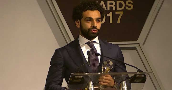 محمد صلاح أفضل لاعب إفريقي للعام 2018