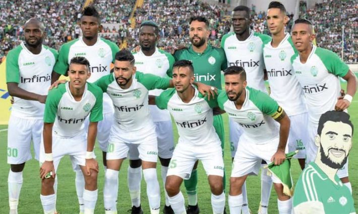 التشكيلة الأساسية للرجاء الرياضي في مواجهة النصر الليبي