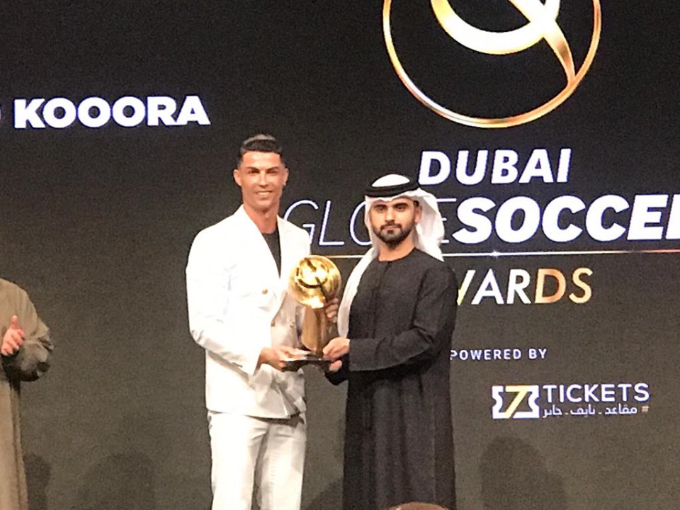 رونالدو يتوج بجائزة أفضل لاعب في 2019 من جلوب سوكر