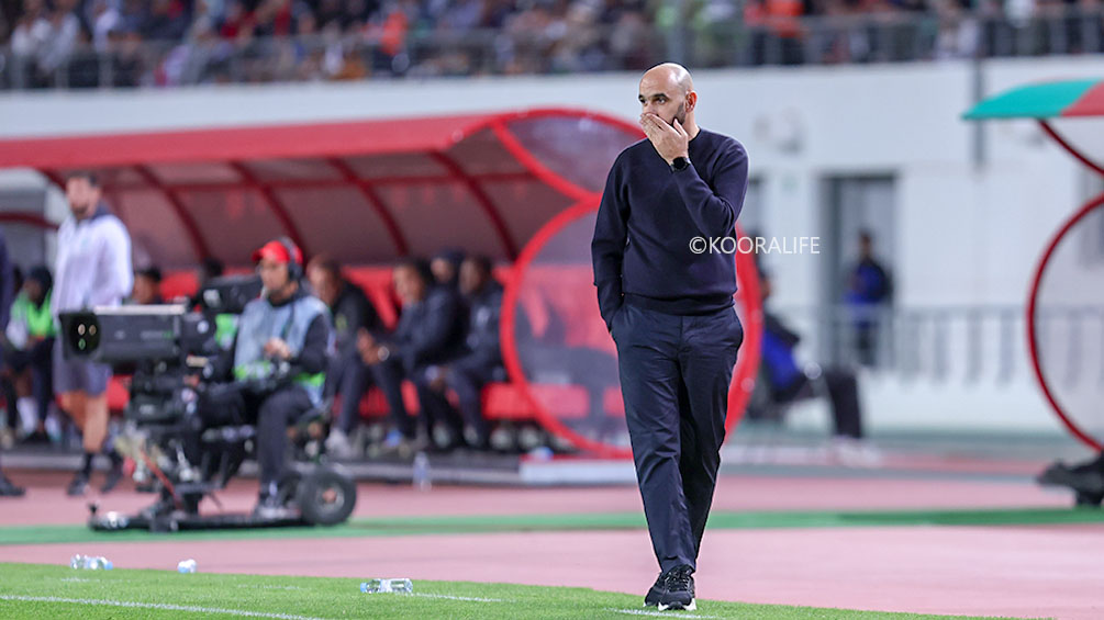 الركراكي: لم نقدم المستوى المطلوب أمام موريتانيا