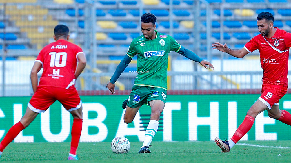 إصابة مدافع الرجاء “عراسي” على مستوى العضلة الضامة