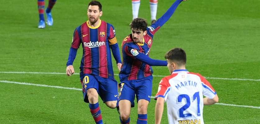 برشلونة يفوز بخماسية على ديبورتيفو ألافيس في “لا ليغا”
