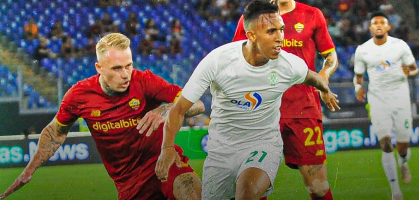 NALvEAtINQCA9I8pvByEBDWROK5olfMQ79WFFTf4 هزيمة قاسية للرجاء الرياضي على يد روما الإيطالي بخماسية