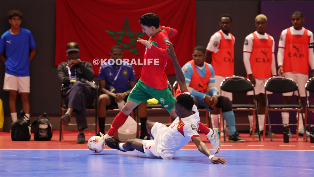 المنتخب المغربي يفوز على نظيره الأنغولي في افتتاح “كان الفوتسال”