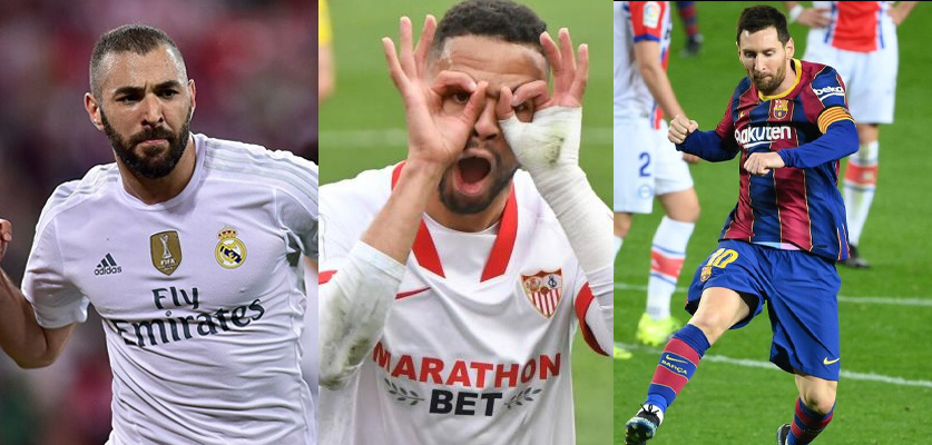 ميسي وبنزيما يشددان الخناق على المغربي يوسف النصيري في ترتيب هدافي “لاليغا”