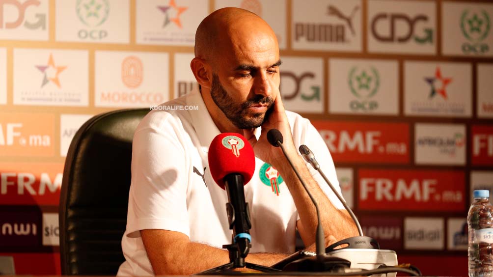 الركراكي بعد مباراة ليبيريا: ” هدفنا هو تحقيق كأس إفريقيا والمنافسة ليست بسهلة “