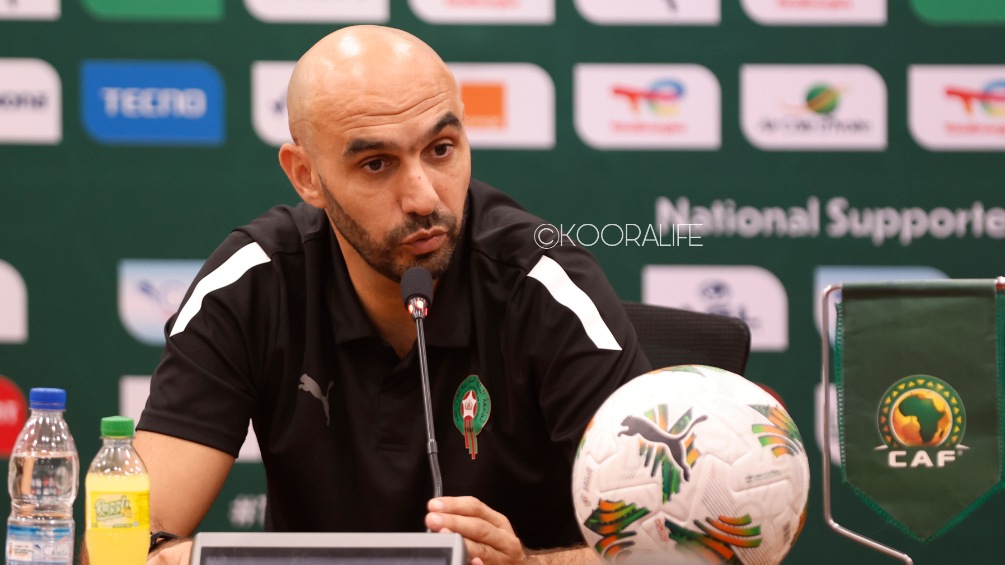 الركراكي: الفوز كان صعبًا لكن حققنا الأهم