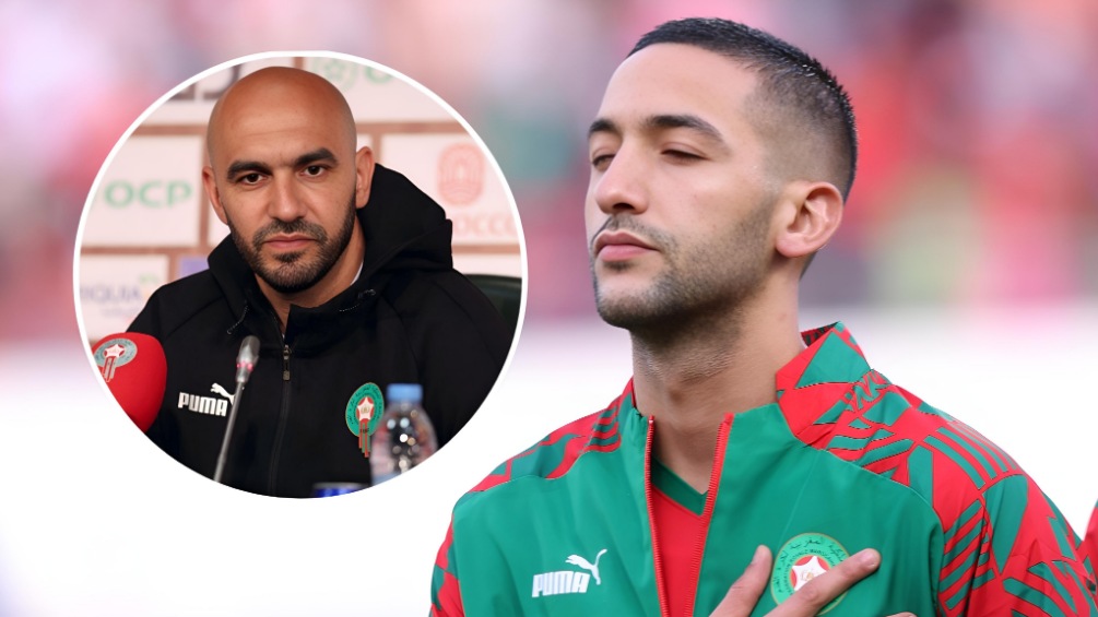 الركراكي  بعد انفعال زياش: “شئ جيد أن يظهر اللاعبين عدم رضاهم على التبديل هذا يظهر شخصيتهم التنافسية”