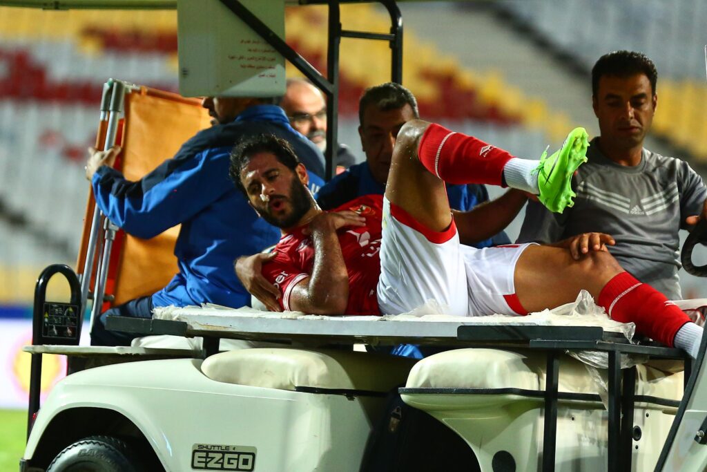 مروان محسن سغيب عن الأهلي بعد الكسر الذي تعرض له