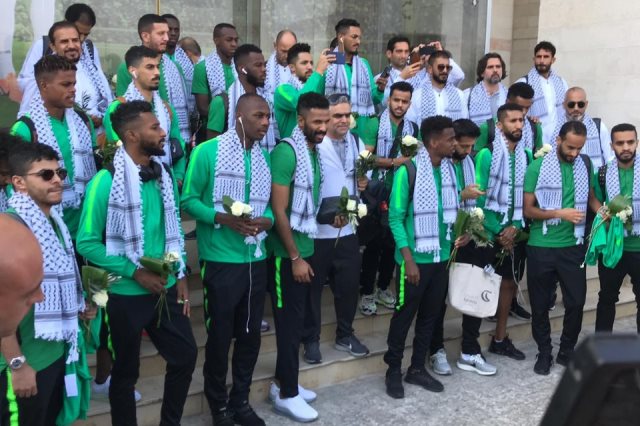 منتخب السعودية يصل رام الله بدون أختام إسرائيلية