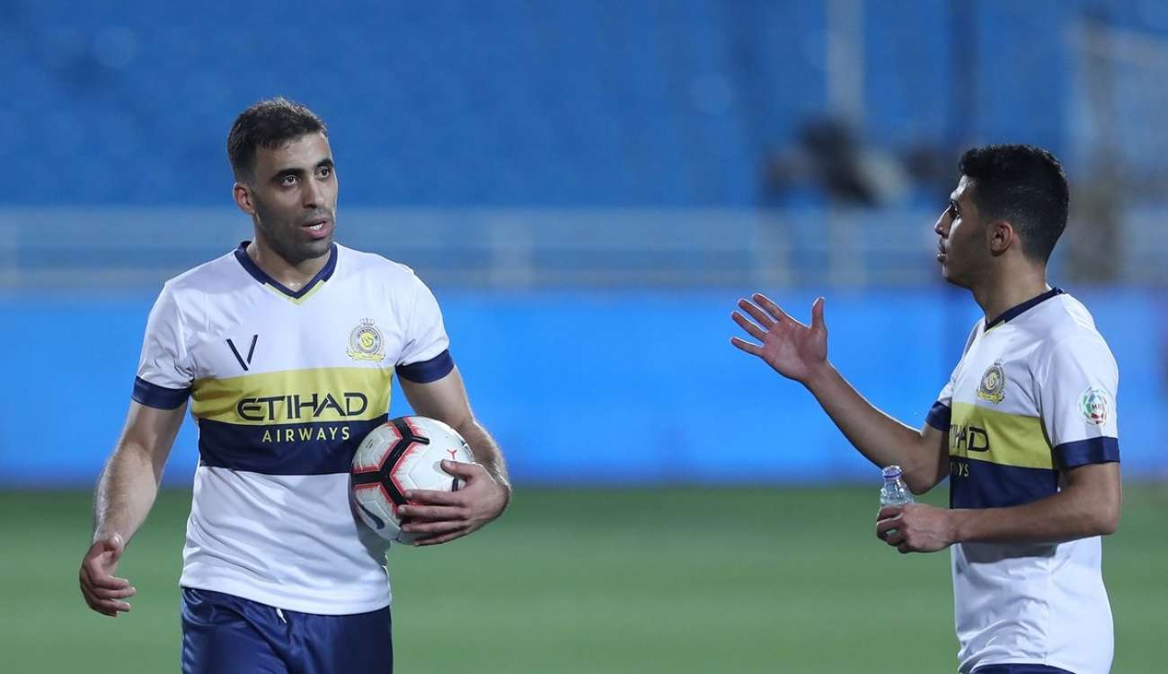 article 1571946317 حمد الله يصاب في تدريبات النصر استعدادا للهلال
