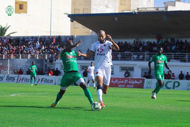 الرجاء الرياضي يتعادل مع مضيفه أ.آسفي