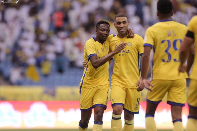 حمد الله يلقي بظلاله على ديربي السعودية ويقود النصر للفوز على الهلال