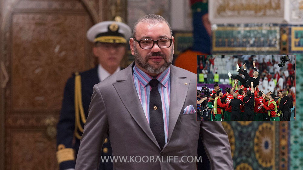 الملك محمد السادس يهنئ المنتخب المغربي على التأهل التاريخي لربع نهائي كأس العالم