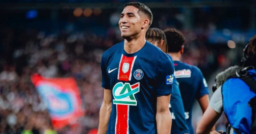 أشرف حكيمي يتألق ويقود باريس سان جيرمان للتتويج بكأس فرنسا