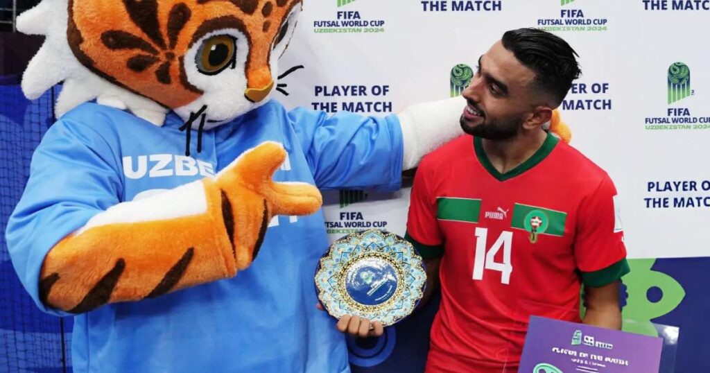 إدريس رايس فني أفضل لاعب أمام بنما في كأس العالم لـِ “الفوتسال”