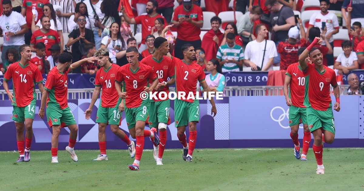 المنتخب المغربي الأولمبي يتأهل إلى ربع نهائي أولمبياد باريس متصدراً مجموعته 1 rCPhnmvufQ6M21tWhCw9yUmItcPqXCKZMfBRamuX المنتخب المغربي الأولمبي يتأهل إلى ربع نهائي أولمبياد باريس متصدراً مجموعته
