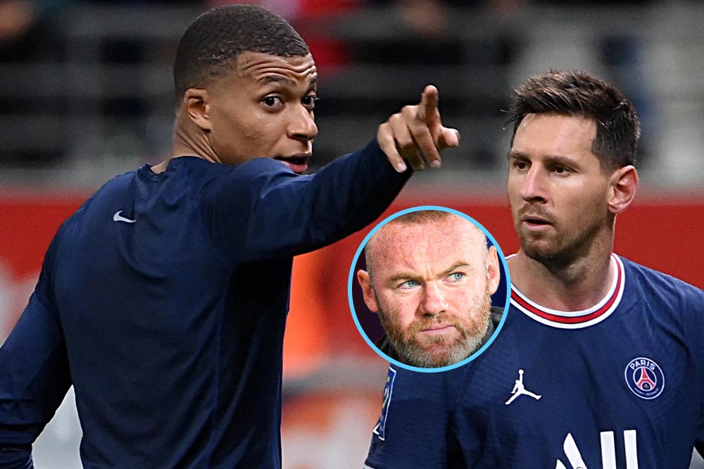 الصراع مستمر و روني يهاجم مبابي بسبب ليونيل ميسي