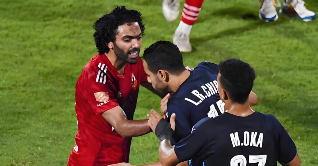 “الطاس” ينصف المغربي الشيبي ويلغي عقوبة الاتحاد المصري