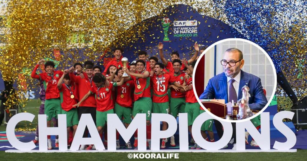 الملك محمد السادس يهنئ “أشبال الأطلس” على التتويج التاريخي بكأس إفريقيا للناشئين