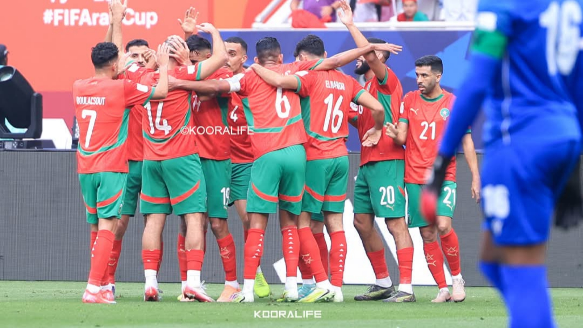 المنتخب المغربي يبدأ مشواره العربي بانتصار قوي على جزر القمر 1 Maroc vs Comores qatar المنتخب المغربي يبدأ مشواره العربي بانتصار قوي على جزر القمر