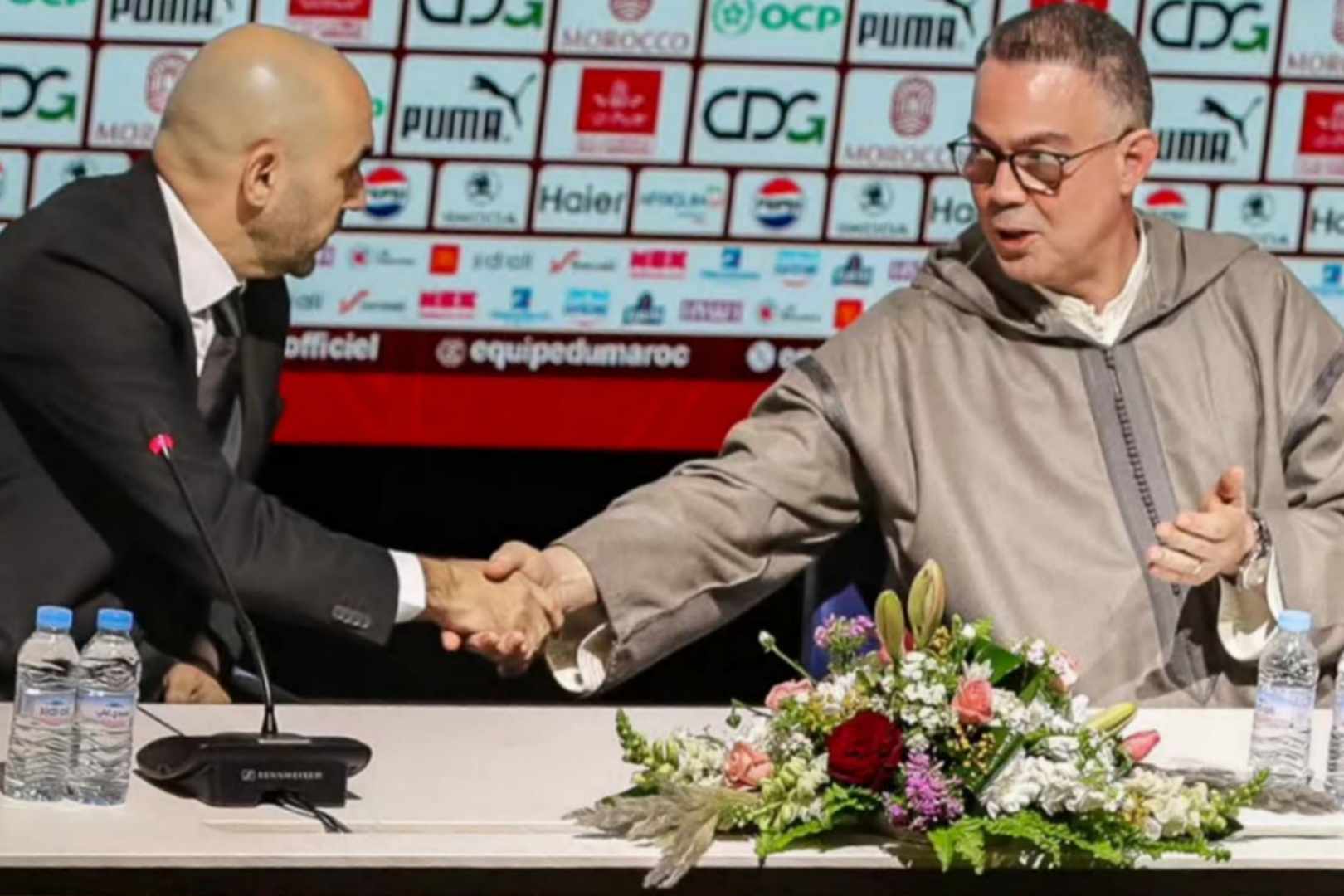 Faouzi lkjaa وليد الركراكي يودع المنتخب برسالة مؤثرة ويتحدث عن مسيرته مع “أسود الأطلس”