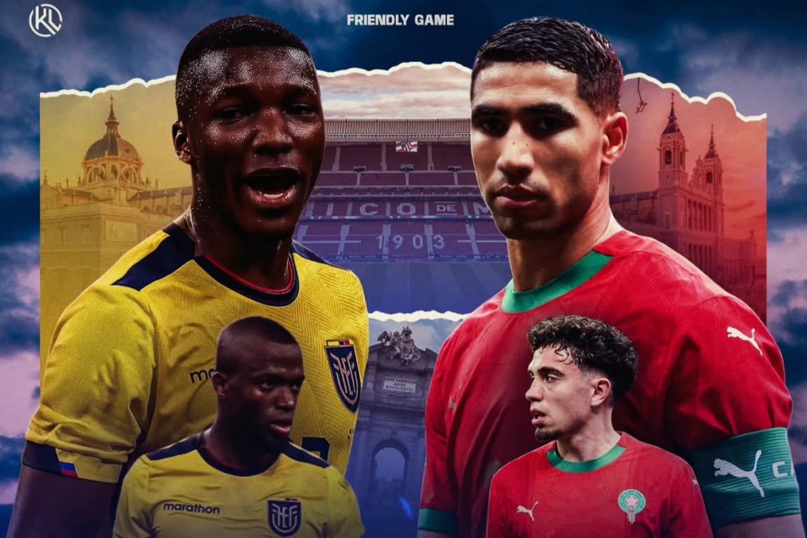 أسود الأطلس يواجهون الإكوادور وديًا في اختبار تحضيري قبل المونديال 1 Maroc vs Equateur أسود الأطلس يواجهون الإكوادور وديًا في اختبار تحضيري قبل المونديال