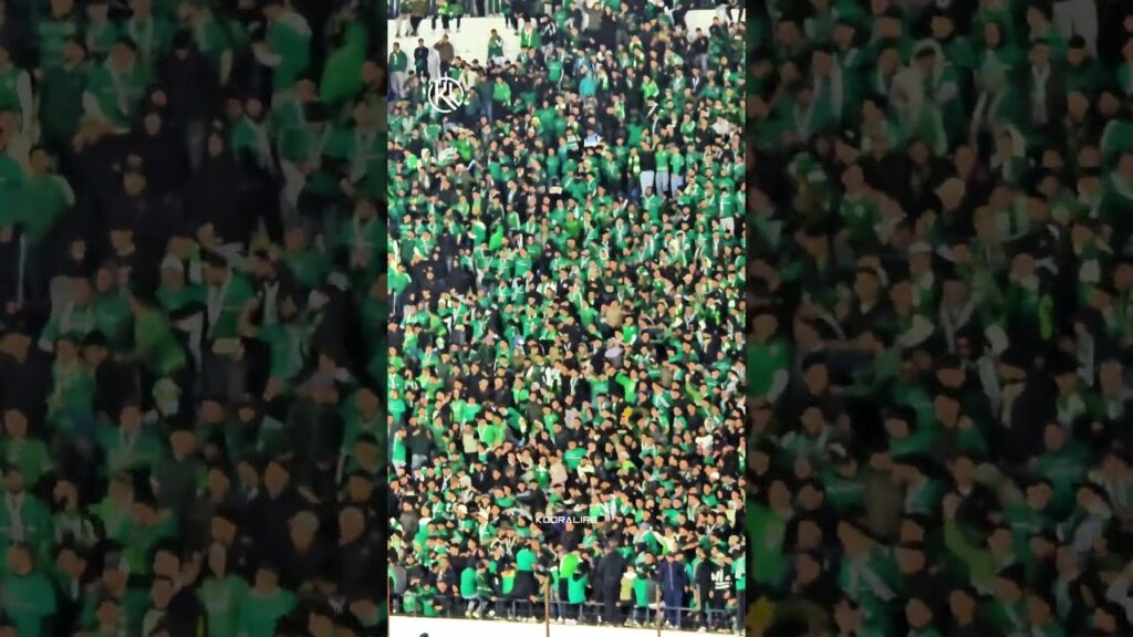 قبل انطلاق المباراة ضد أولمبيك آسفي، جماهير الرجاء تبدع في المدرجات 🔥🔥