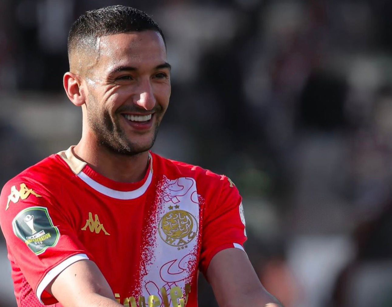 الوداد يستعيد حكيم زياش قبل موقعة النادي المكناسي في البطولة الاحترافية 1 حكيم زياش الوداد الرياضي يحتفل بهدف بقميص الوداد