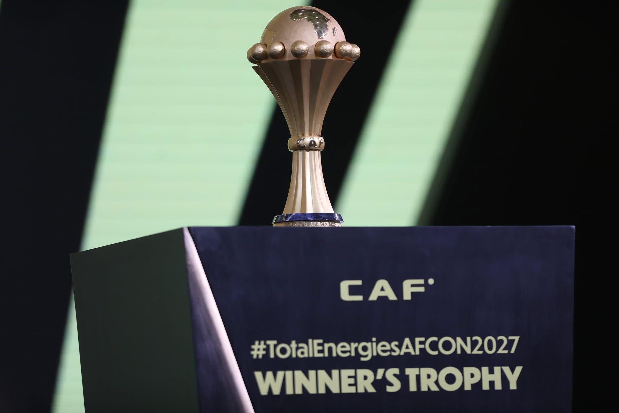 المنتخب المغربي شعار الاتحاد الإفريقي لكرة القدم في تصفيات كأس إفريقيا 2027 للمغرب