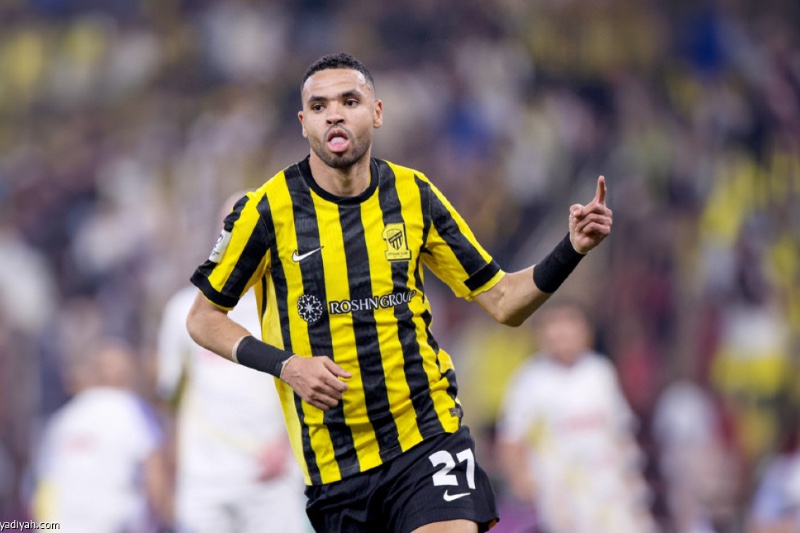 إصابة بيرغوين تعيد يوسف النصيري الاتحاد إلى الواجهة قبل موقعة الشباب 1 يوسف النصيري الاتحاد يحتفل بهدف في مباراة كرة قدم