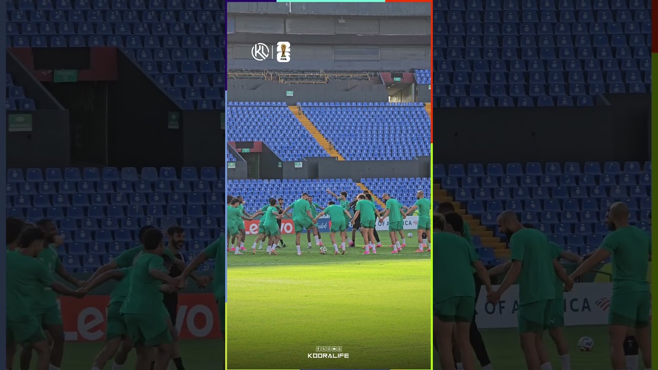 maxresdefault 100 حماس كبير في الحصة التدريبية للمنتخب الوطني المغربي لمساء اليوم السبت بمدينة مونتيري، المكسيك🔥