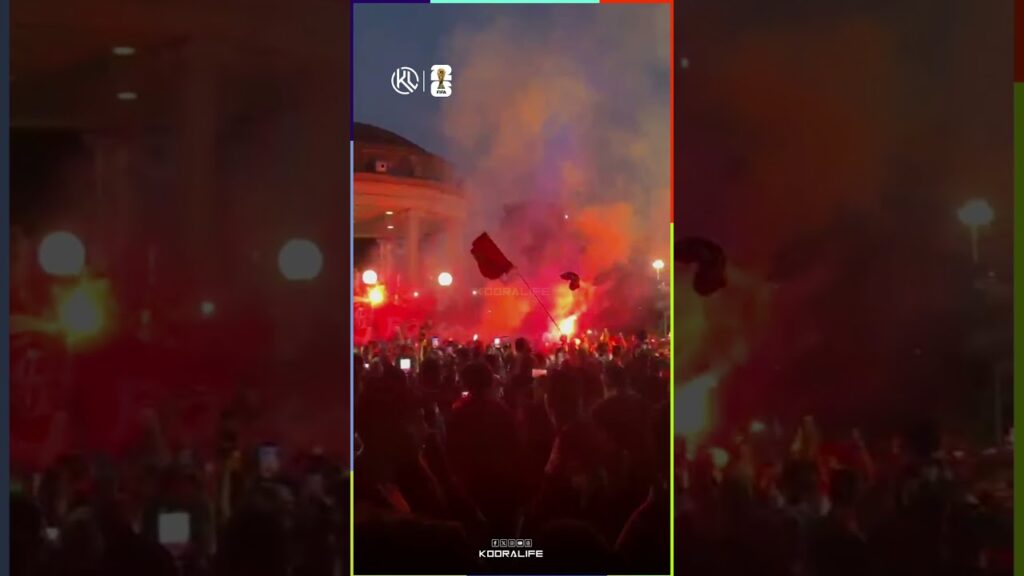 الجماهير المغربية تخلق الحدث في بوسطن ليلة مواجهة فرنسا برسم ربع نهائي كأس العالم 🔥🔥🔥