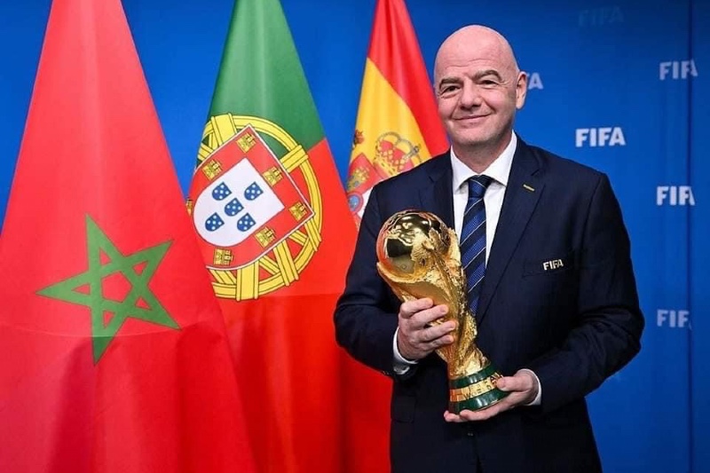 فيفا تنفي وعود إنفانتينو للمغرب باستضافة نهائي مونديال 2030 1 جياني إنفانتينو رئيس فيفا ينفي وعود نهائي المونديال