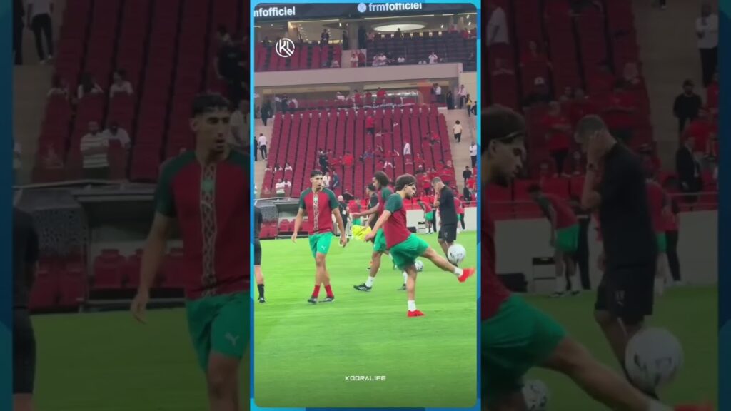الزلزولي حاضر رفقة تشكيلة المنتخب الوطني المغربي قبل مواجهة الغابون🔥🔥