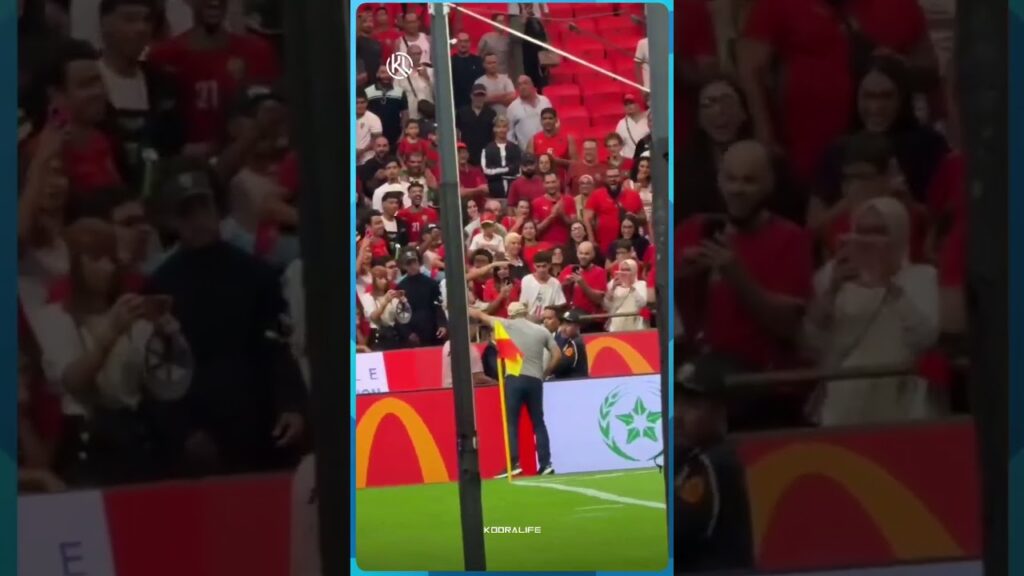 بعد نهاية المباراة بين المغرب و الغابون.. نزل عدد من الجماهير لأرضية الملعب من أجل التقاط الصور