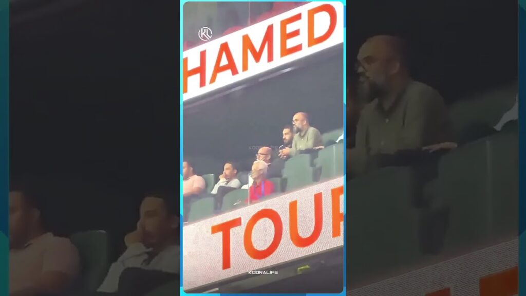 جواد الزيات يتابع المباراة التي تجمع فريق الرجاء و نضهة بركان🧐